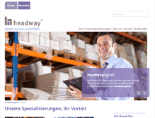 Tablet Screenshot of headway-logistic.com